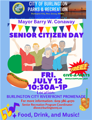 Senior Citizen Day July 12, 2024, 10:30a-1p